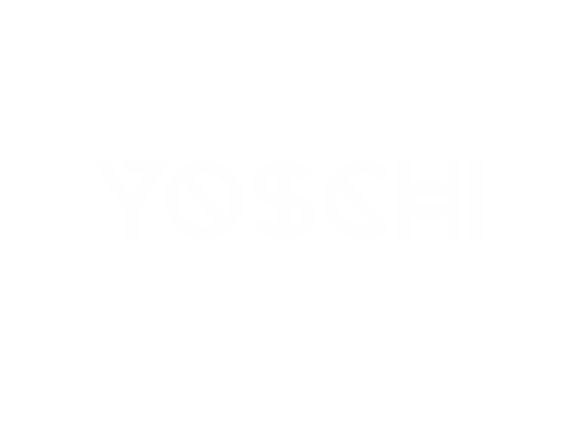 YOSCHI white logo